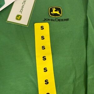 John Deere S Green Crew Long Sleeved Neck Tee NWT